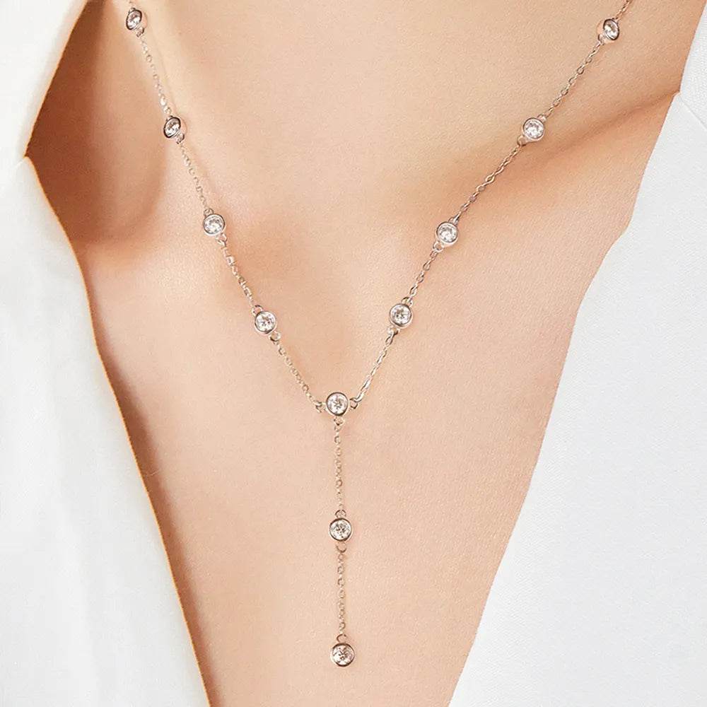1.1 Carat Moissanite 925 Sterling Silver Necklace - luxurift
