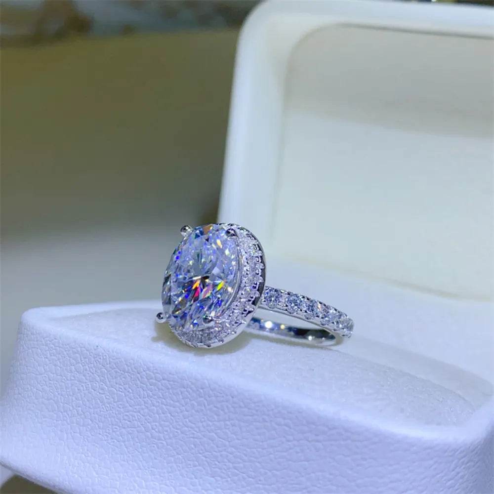 5 Carat Moissanite 925 Sterling Silver Ring - luxurift