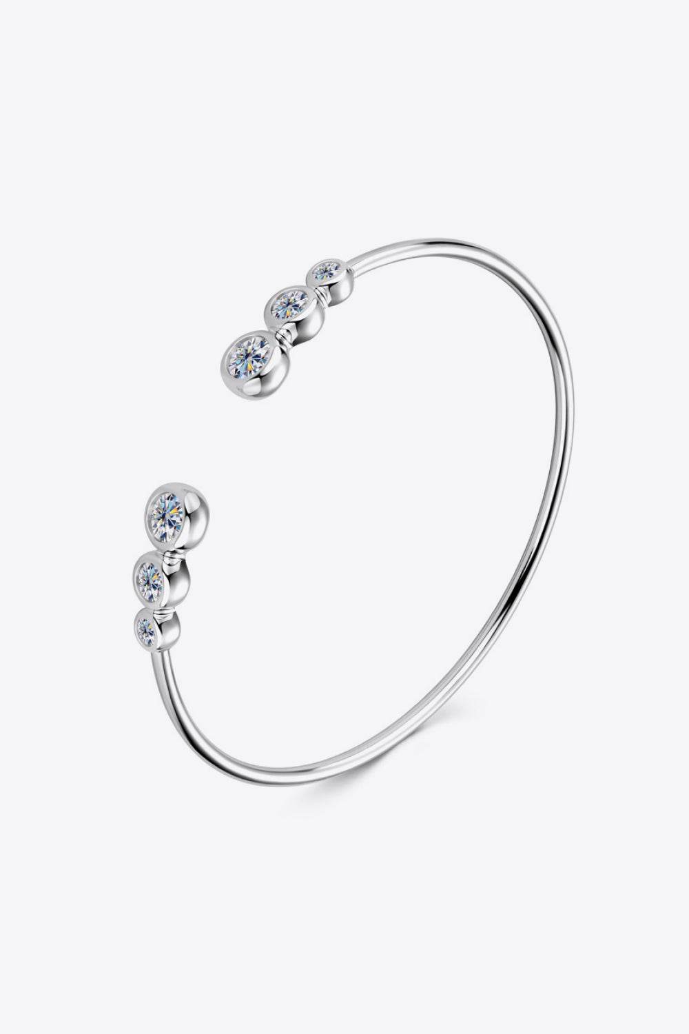 1.8 Carat Moissanite 925 Sterling Silver Bracelet - luxurift