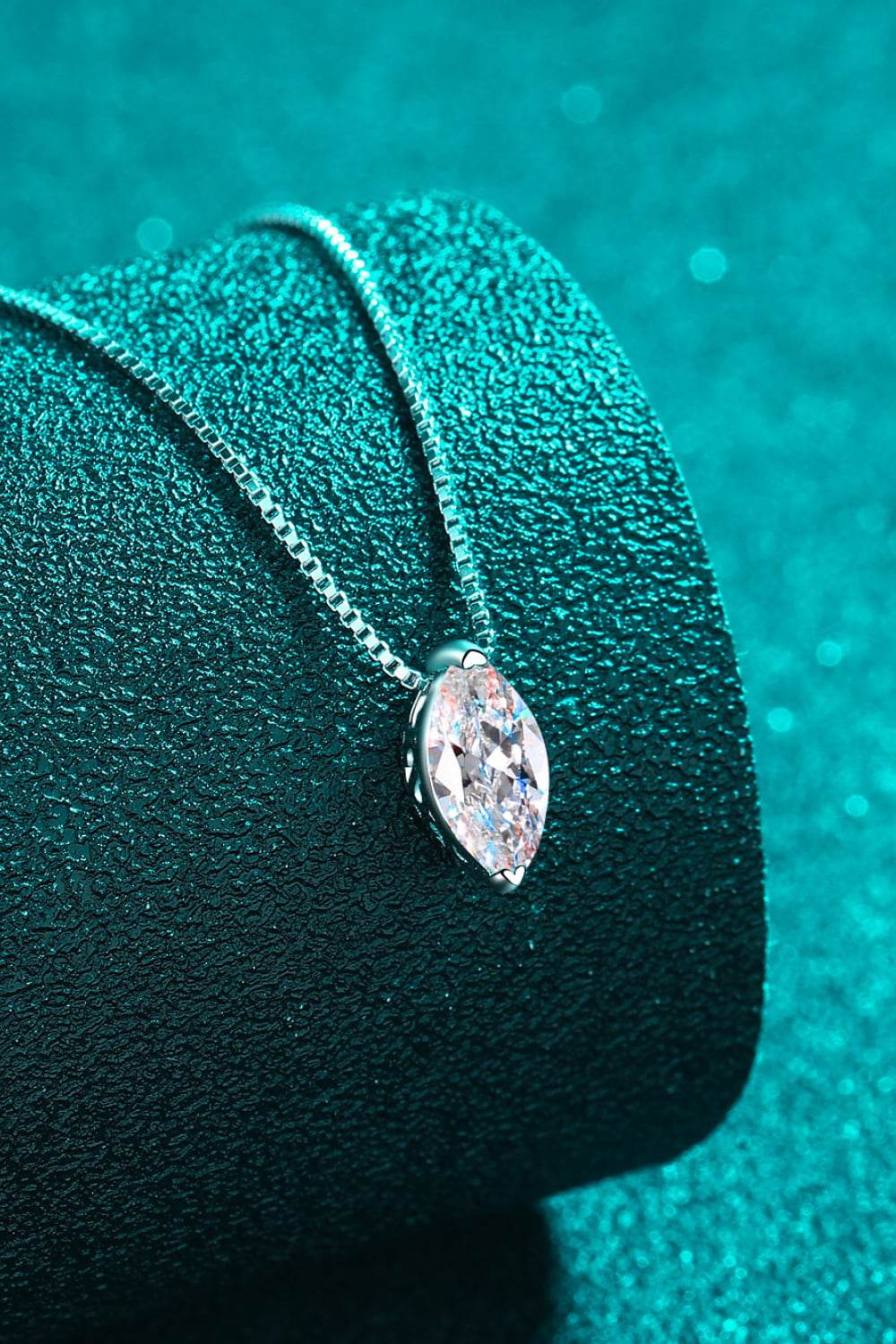 1 Carat Moissanite 925 Sterling Silver Necklace - luxurift