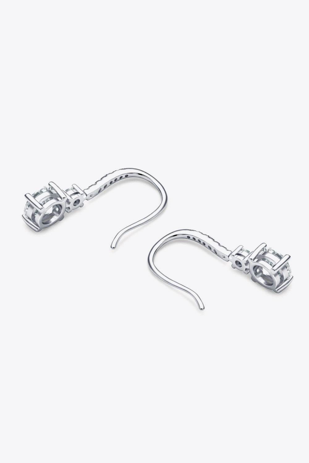 2 Carat Moissanite 925 Sterling Silver Drop Earrings - luxurift