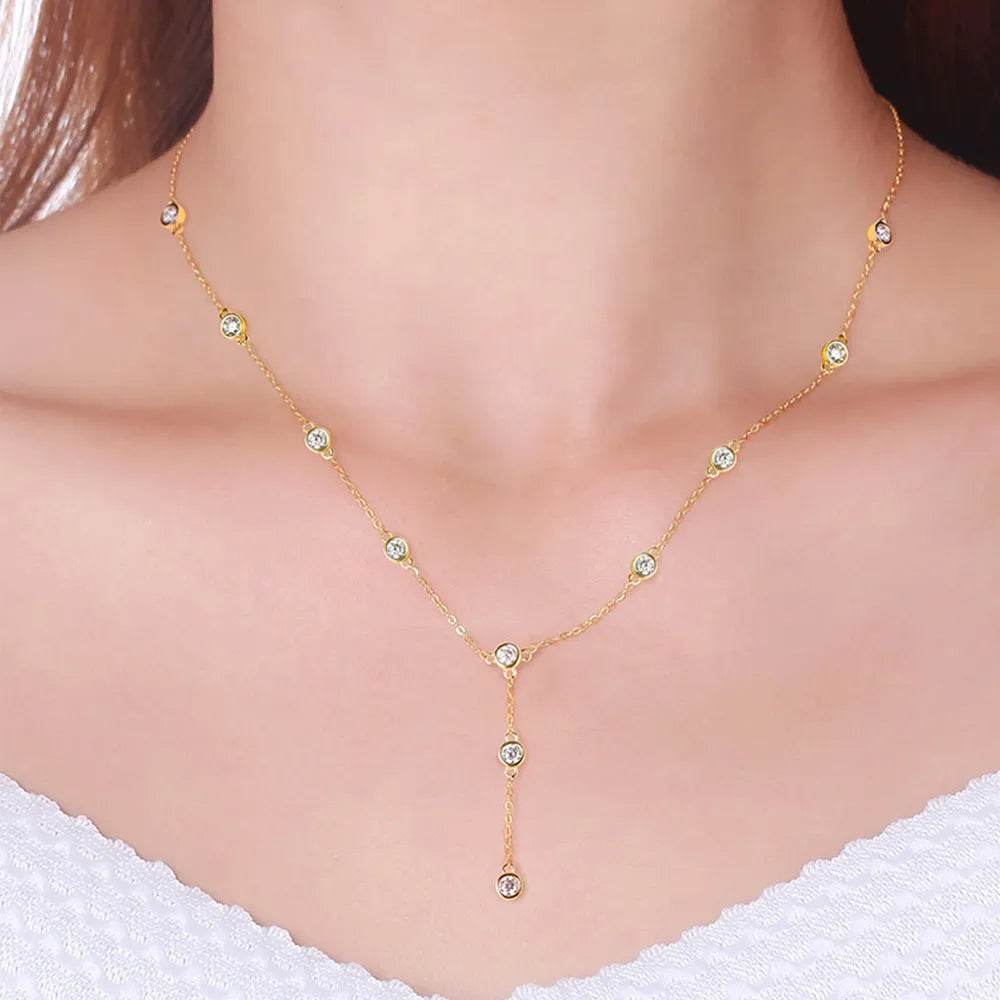 1.1 Carat Moissanite 925 Sterling Silver Necklace - luxurift