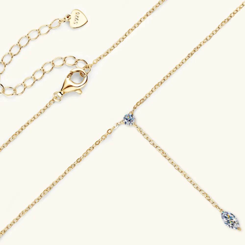 Moissanite 925 Sterling Silver Necklace - luxurift