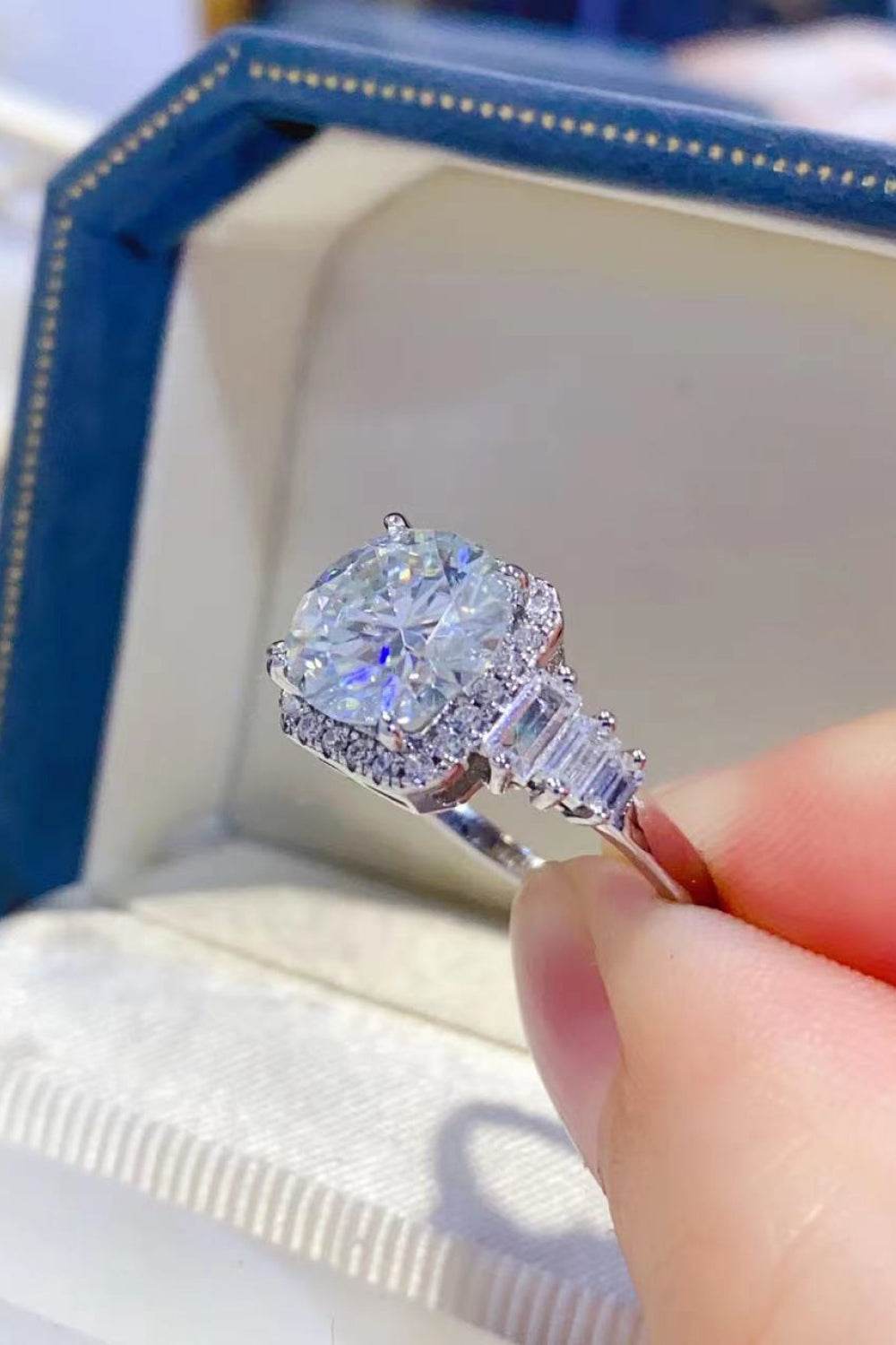 3 Carat Moissanite 925 Sterling Silver Ring - luxurift