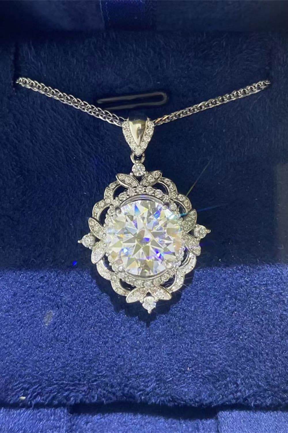 5 Carat Moissanite 925 Sterling Silver Necklace - luxurift