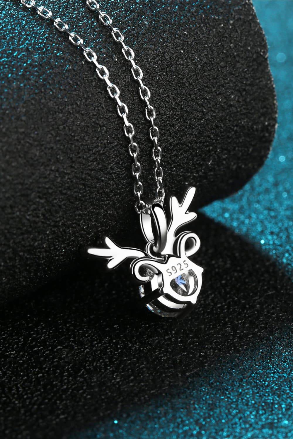 1 Carat Moissanite 925 Sterling Silver Necklace - luxurift