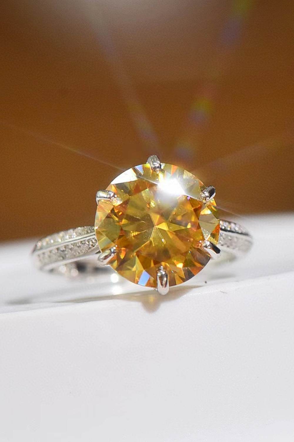 Living Your Life 3 Carat Moissanite 6-Prong Ring - luxurift