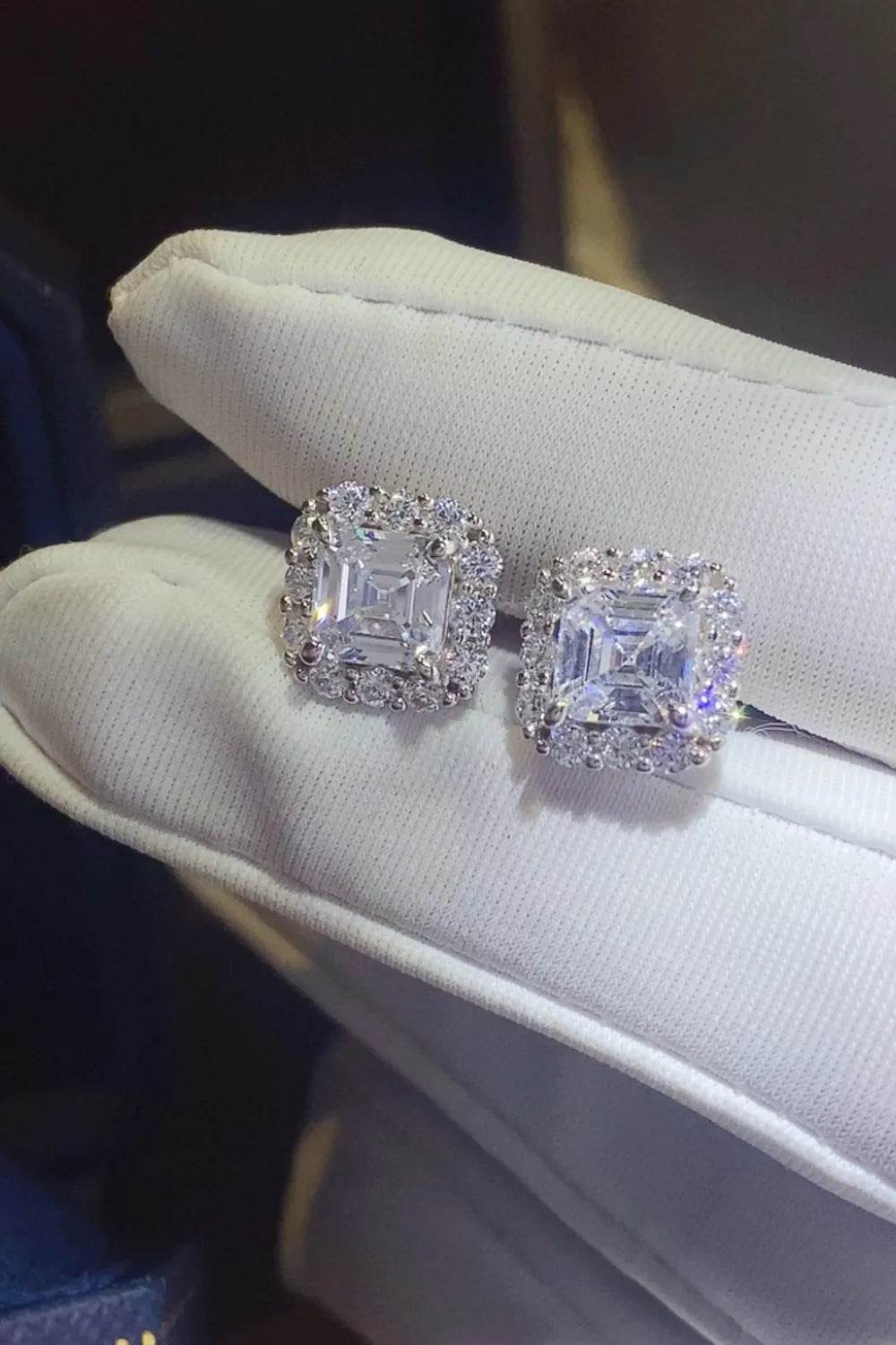 2 Carat Moissanite 925 Sterling Silver Stud Earrings - luxurift
