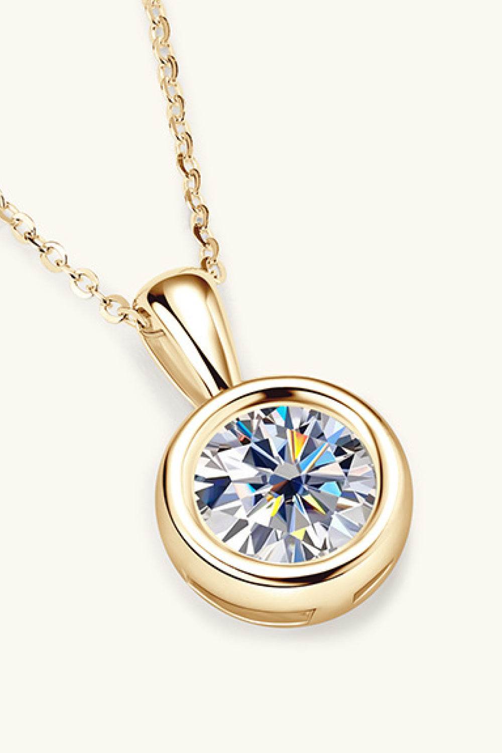2 Carat Moissanite 925 Sterling Silver Necklace - luxurift