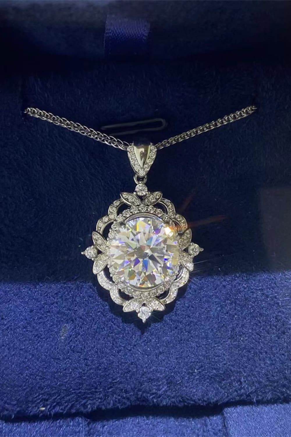 5 Carat Moissanite 925 Sterling Silver Necklace - luxurift