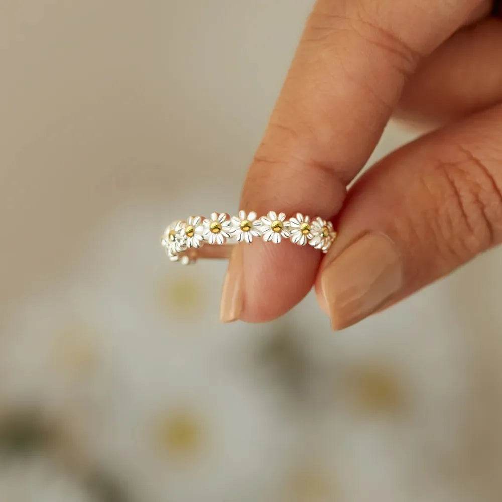 Flower Shape 925 Sterling Silver Ring - luxurift