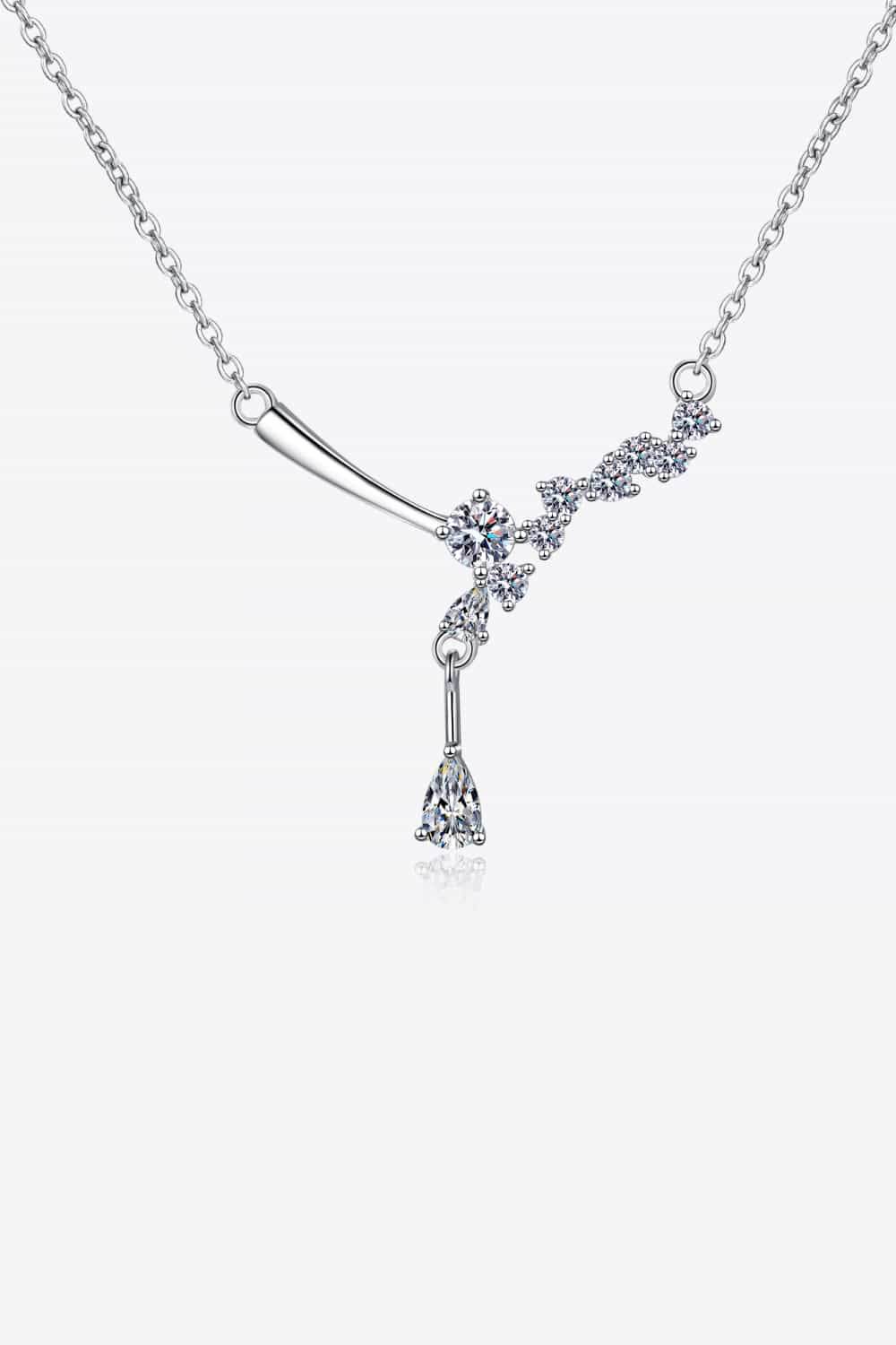 1 Carat Moissanite 925 Sterling Silver Necklace - luxurift