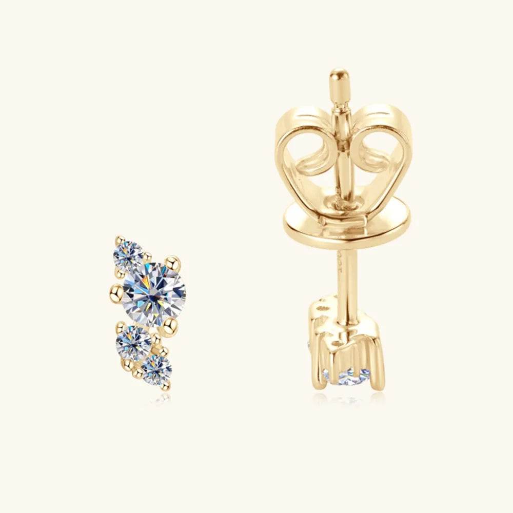 925 Sterling Silver Moissanite Stud Earrings - luxurift