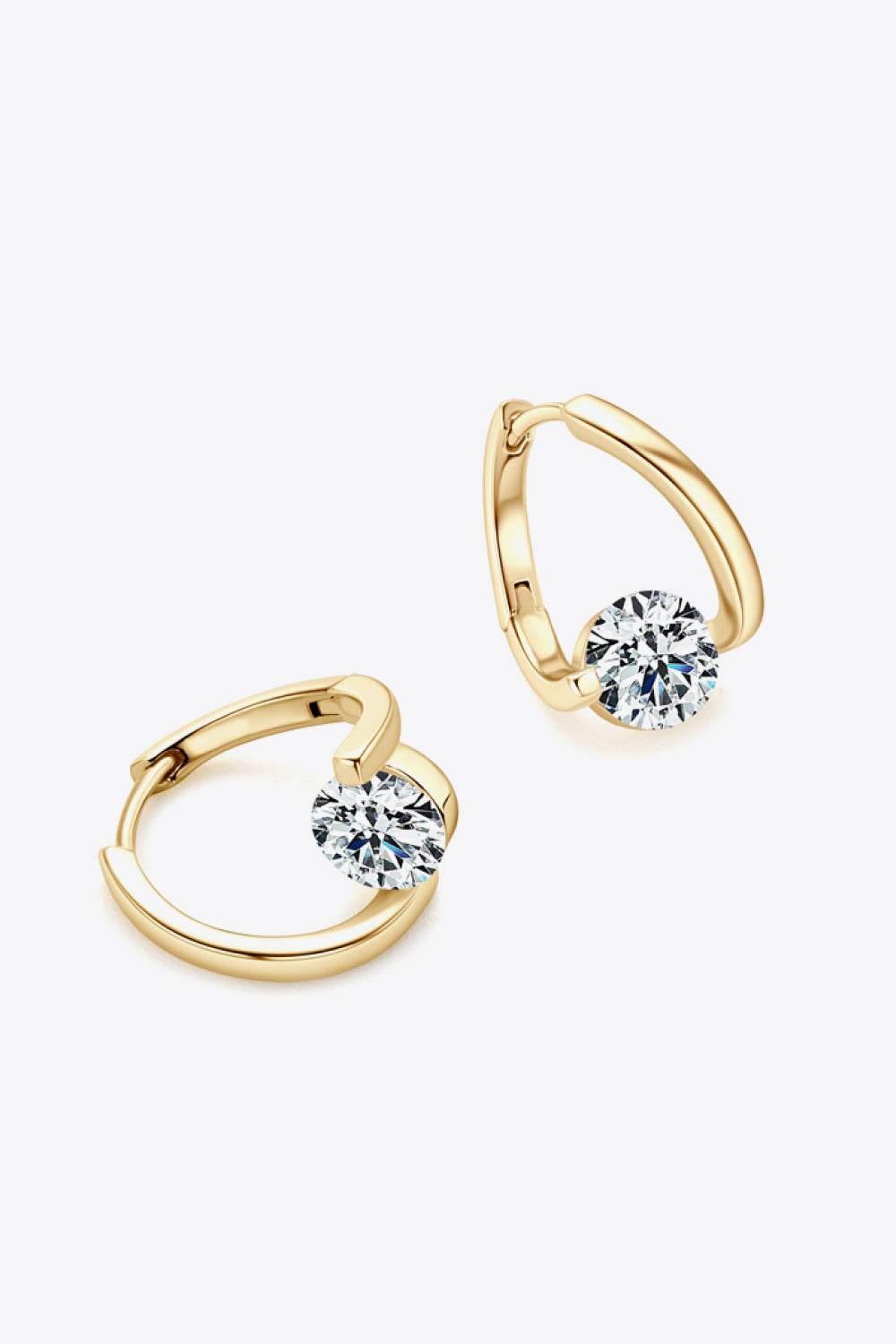 2 Carat Moissanite 925 Sterling Silver Heart Earrings - luxurift