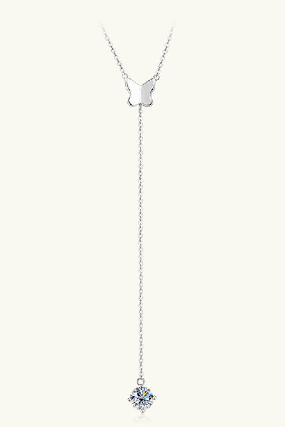1 Carat Moissanite 925 Sterling Silver Necklace - luxurift