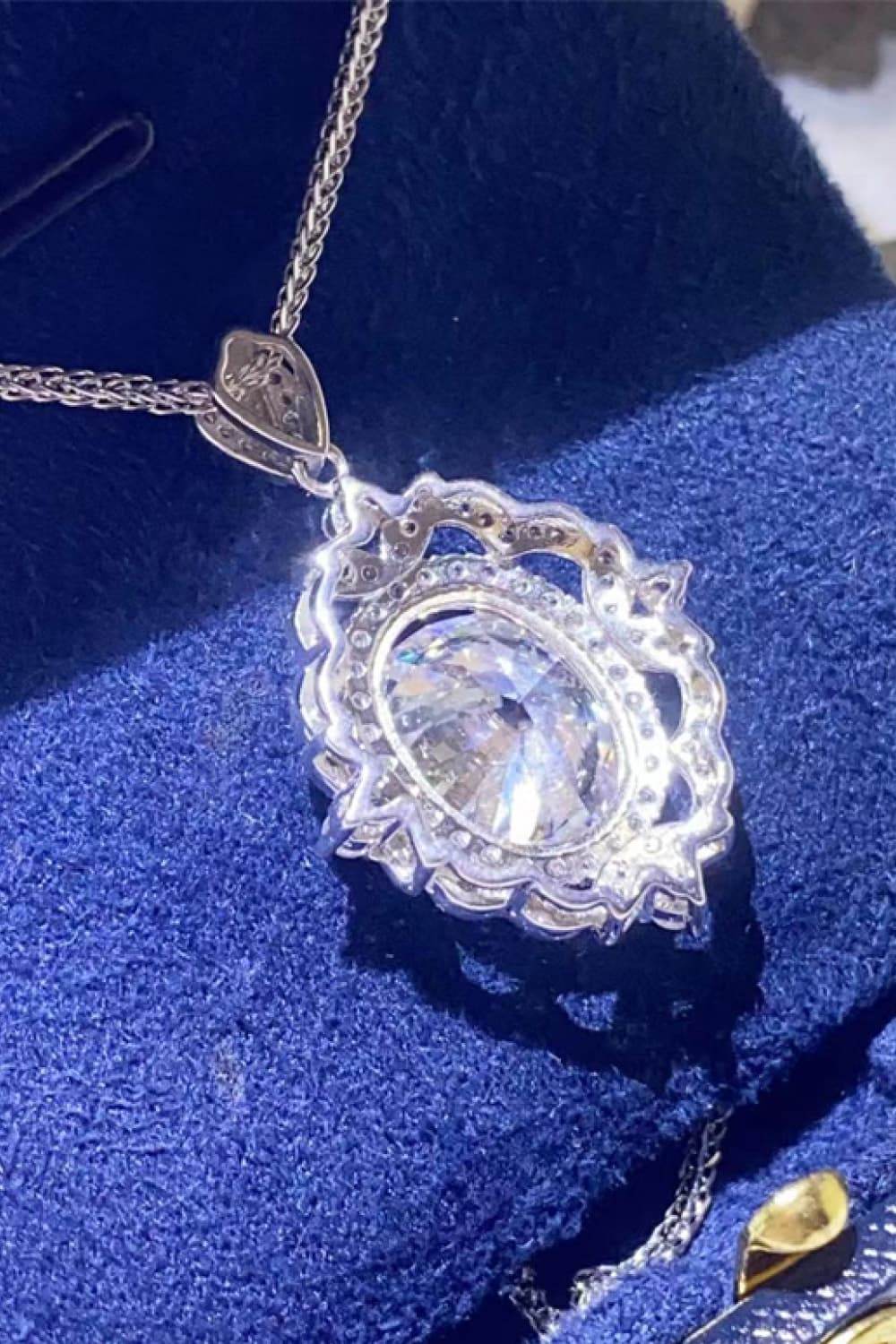 5 Carat Moissanite 925 Sterling Silver Necklace - luxurift