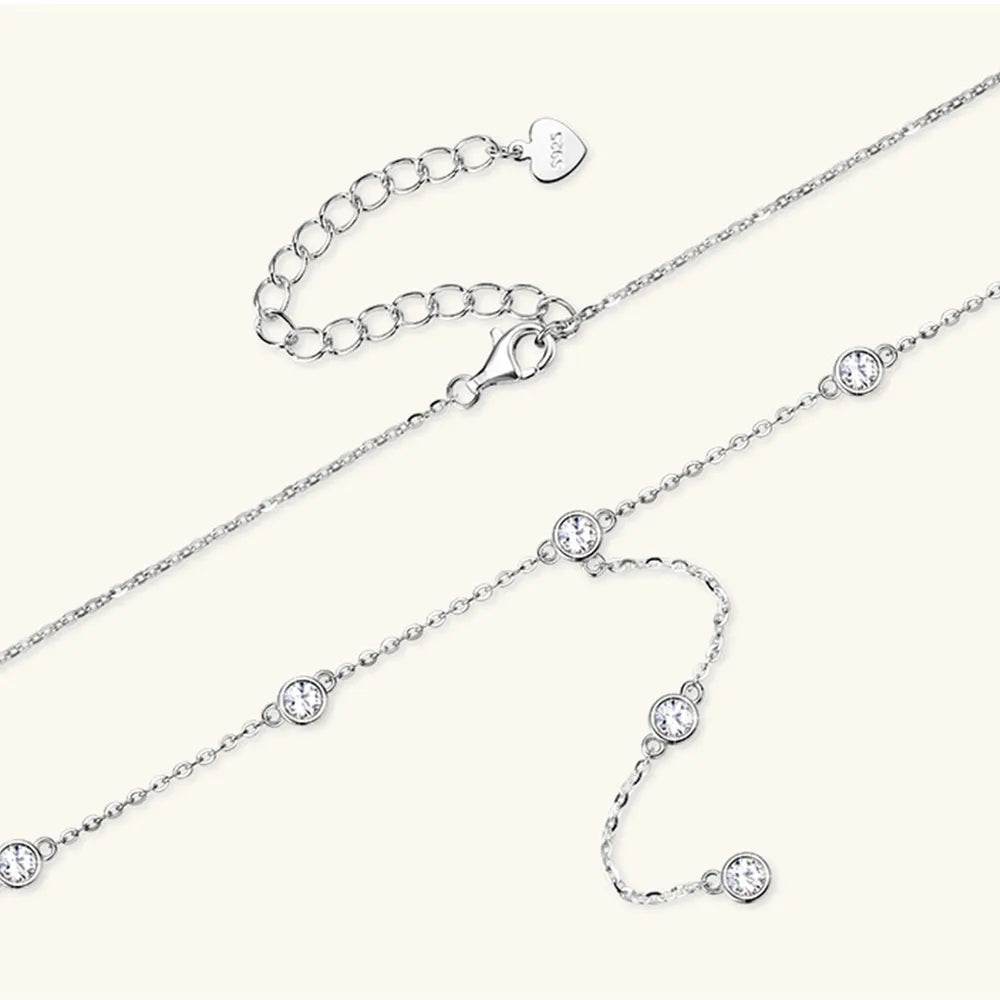 1.1 Carat Moissanite 925 Sterling Silver Necklace - luxurift