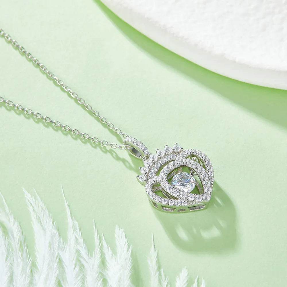 Moissanite 925 Sterling Silver Necklace - luxurift