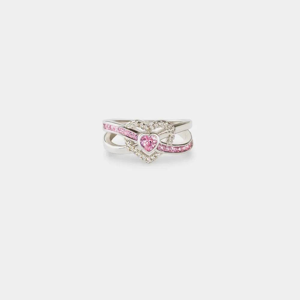Heart Shape Zircon 925 Sterling Silver Ring - luxurift