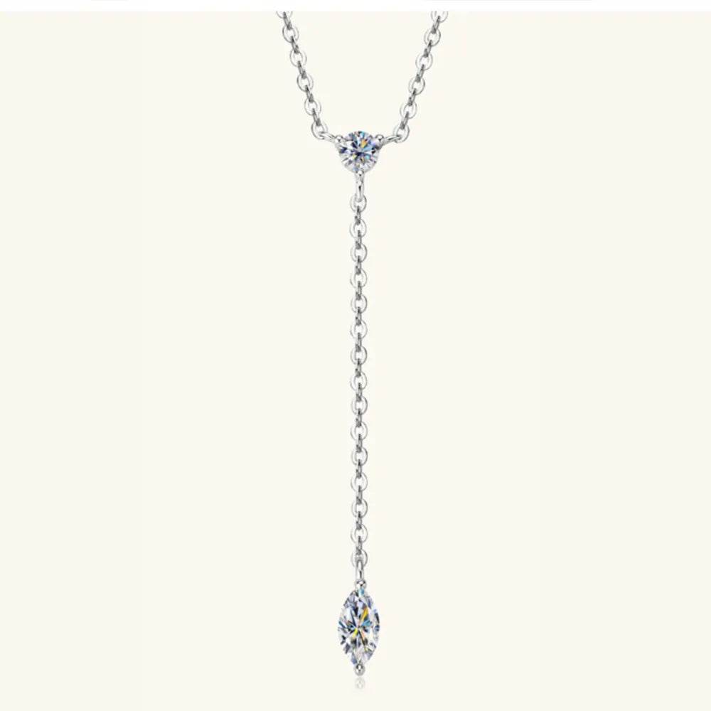 Moissanite 925 Sterling Silver Necklace - luxurift