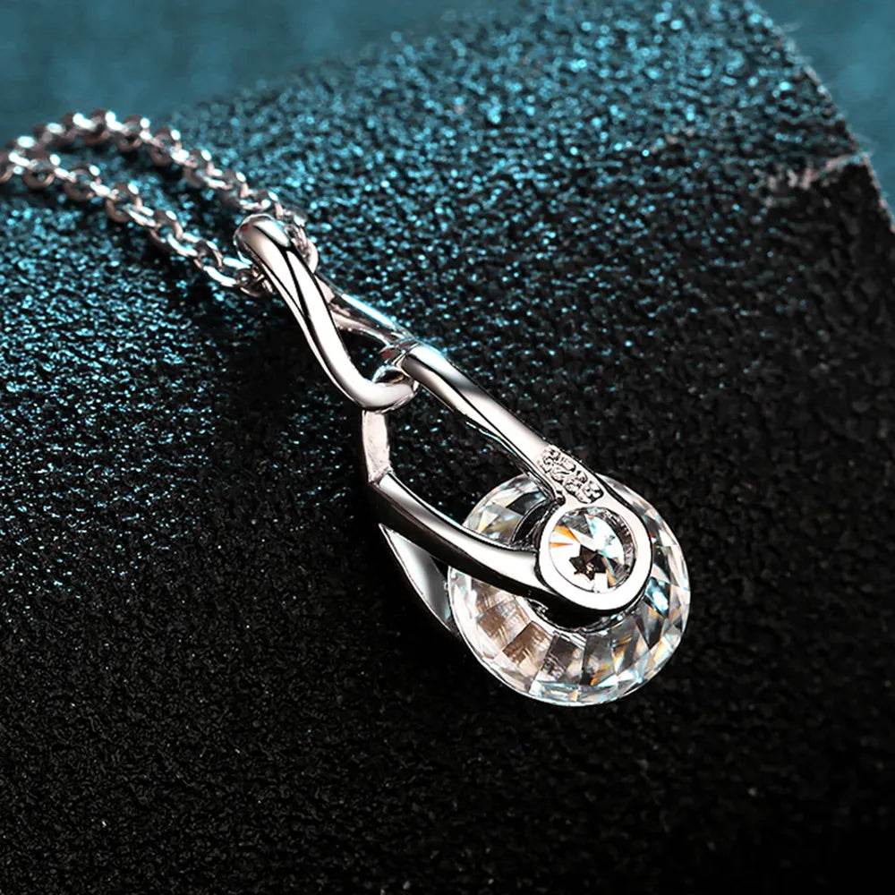 2 Carat Moissanite 925 Sterling Silver Necklace - luxurift