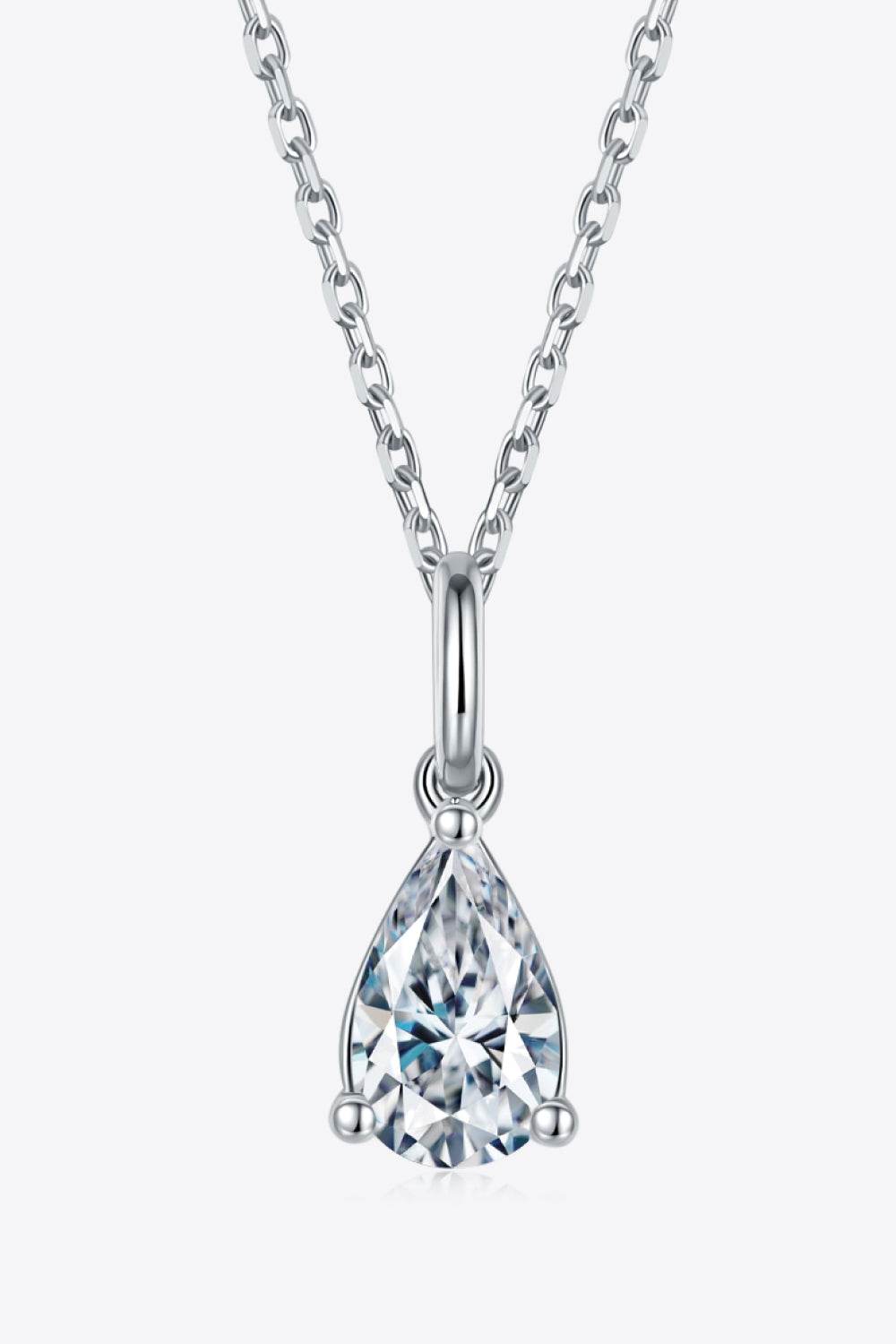 1 Carat Moissanite 925 Sterling Silver Necklace - luxurift