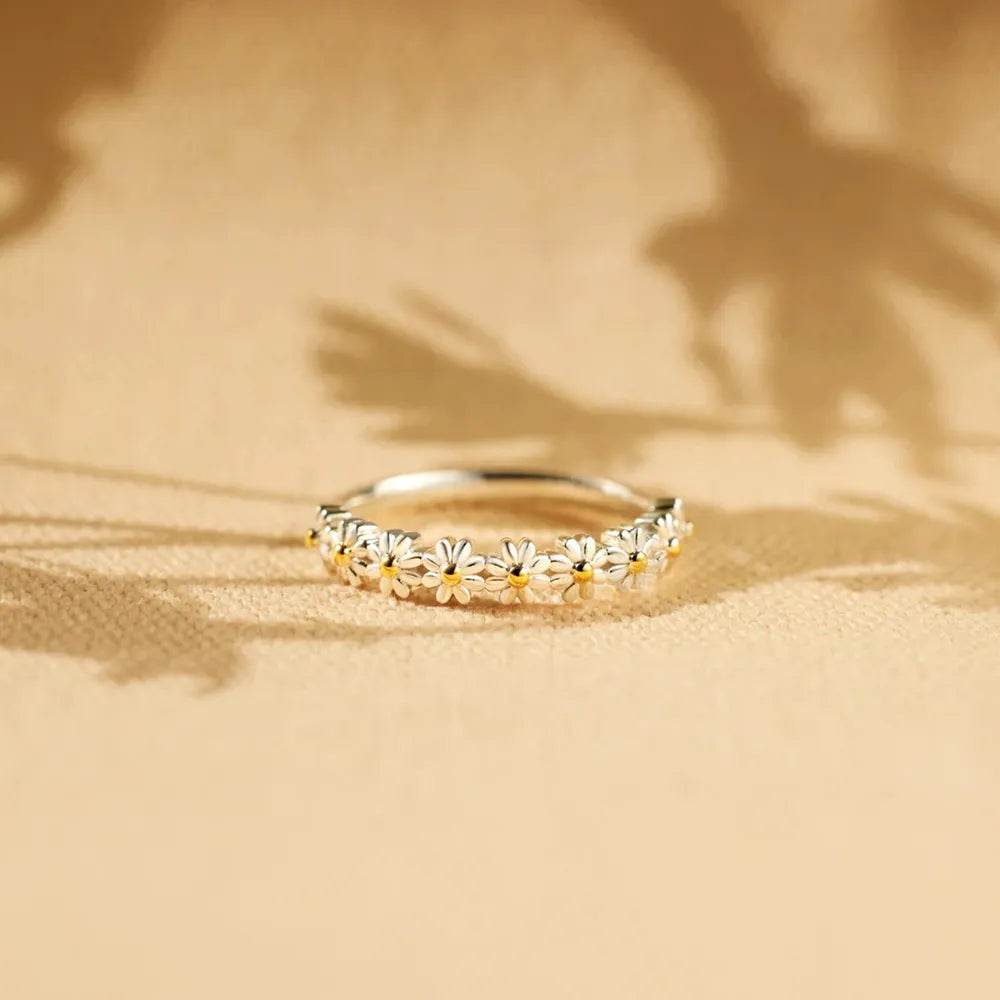 Flower Shape 925 Sterling Silver Ring - luxurift