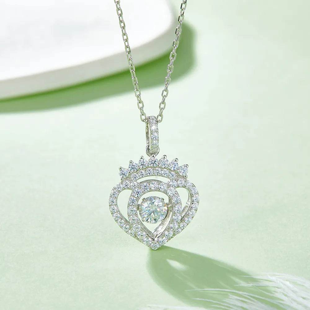Moissanite 925 Sterling Silver Necklace - luxurift