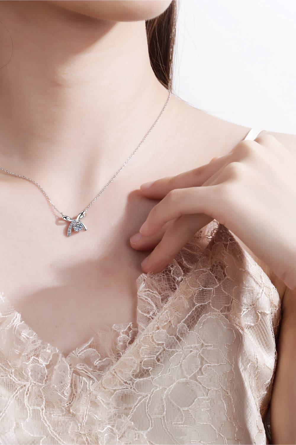Moissanite 925 Sterling Silver Necklace - luxurift