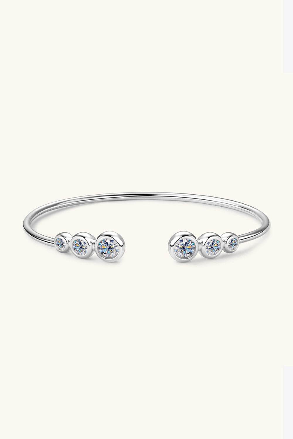 1.8 Carat Moissanite 925 Sterling Silver Bracelet - luxurift