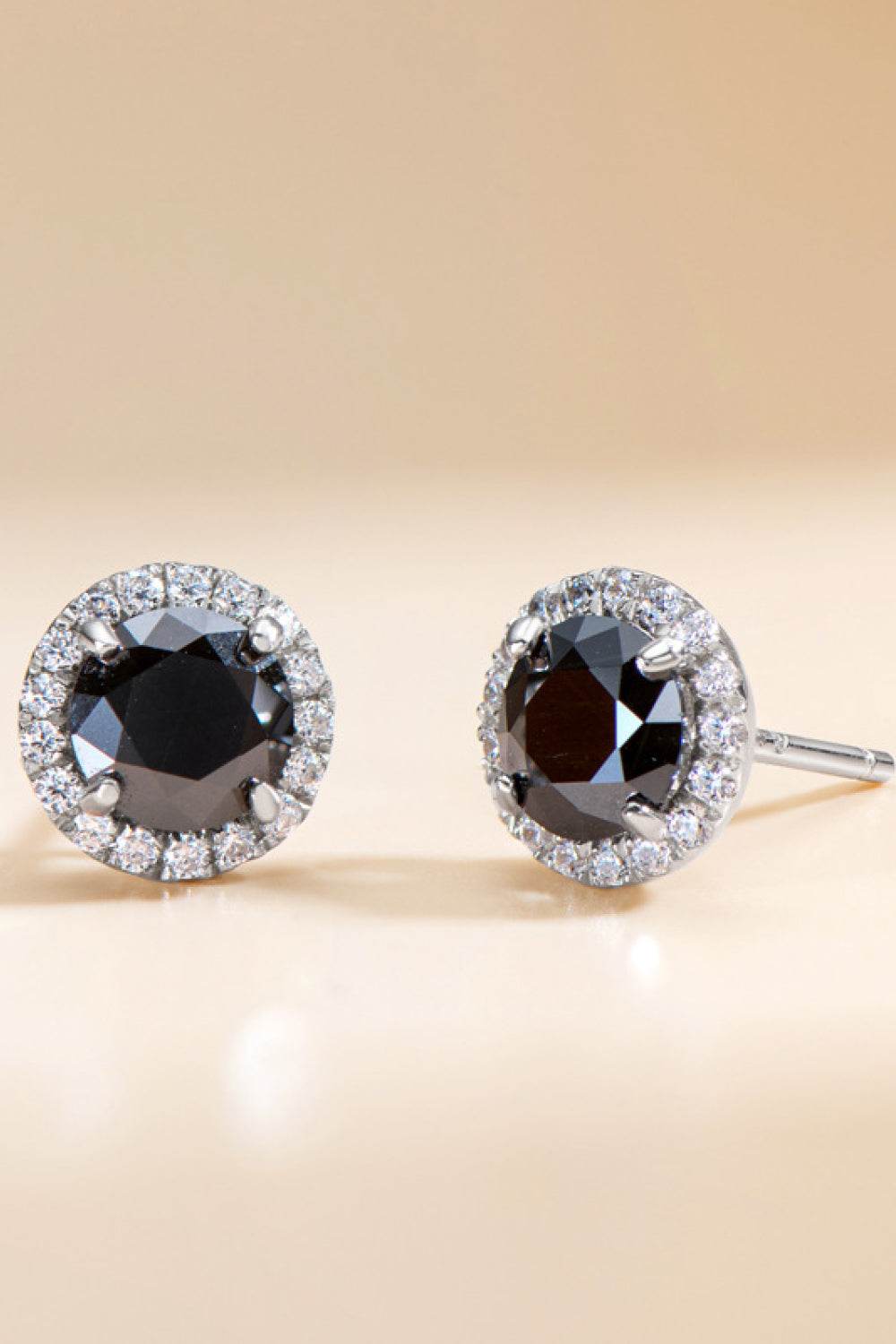 Two-Tone 4-Prong Moissanite Stud Earrings - luxurift