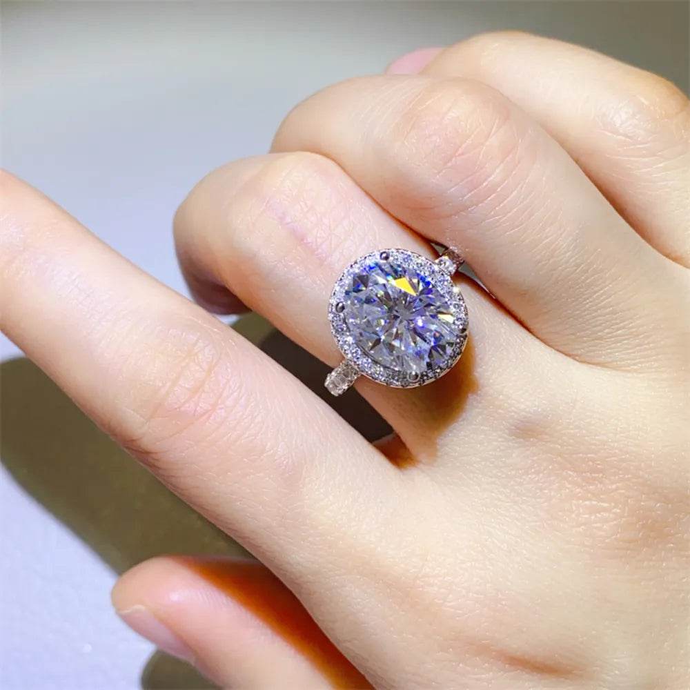 5 Carat Moissanite 925 Sterling Silver Ring - luxurift