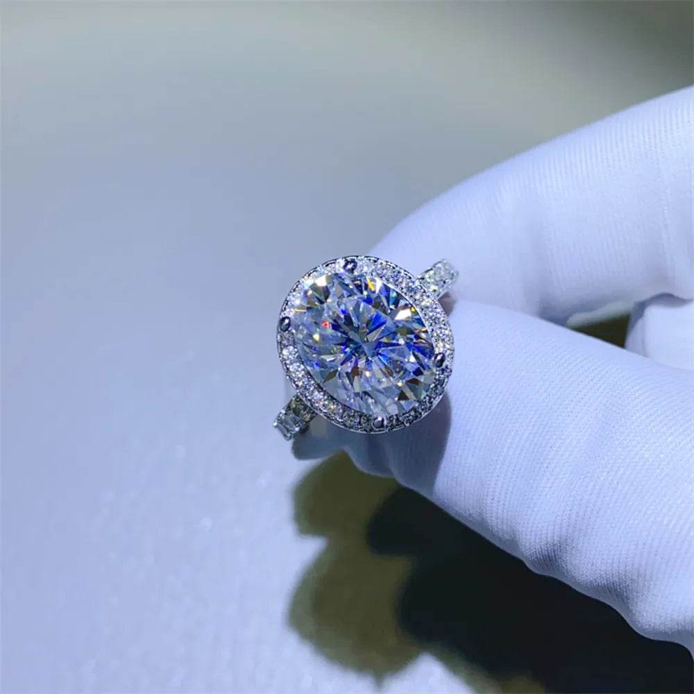 5 Carat Moissanite 925 Sterling Silver Ring - luxurift