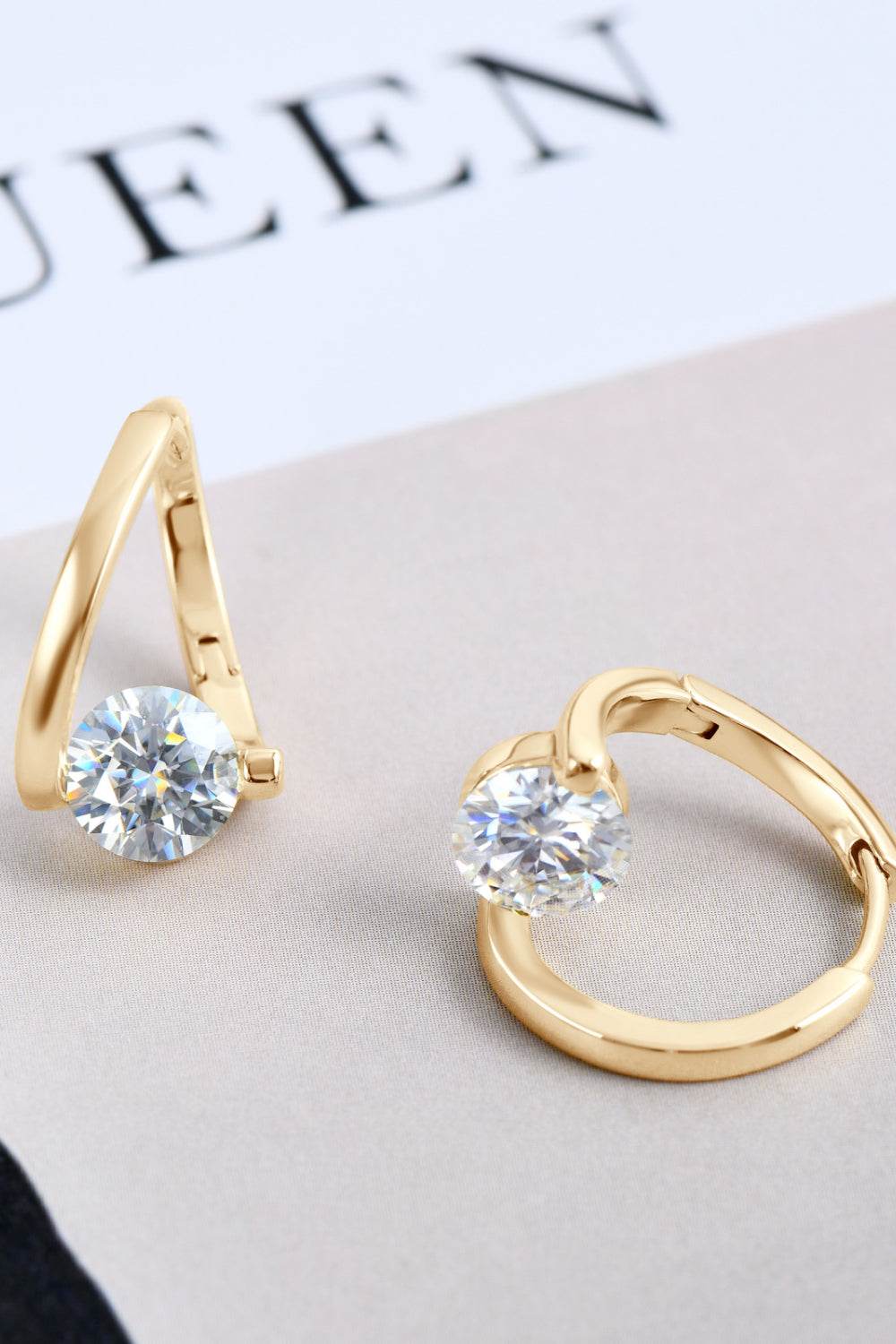 2 Carat Moissanite 925 Sterling Silver Heart Earrings - luxurift