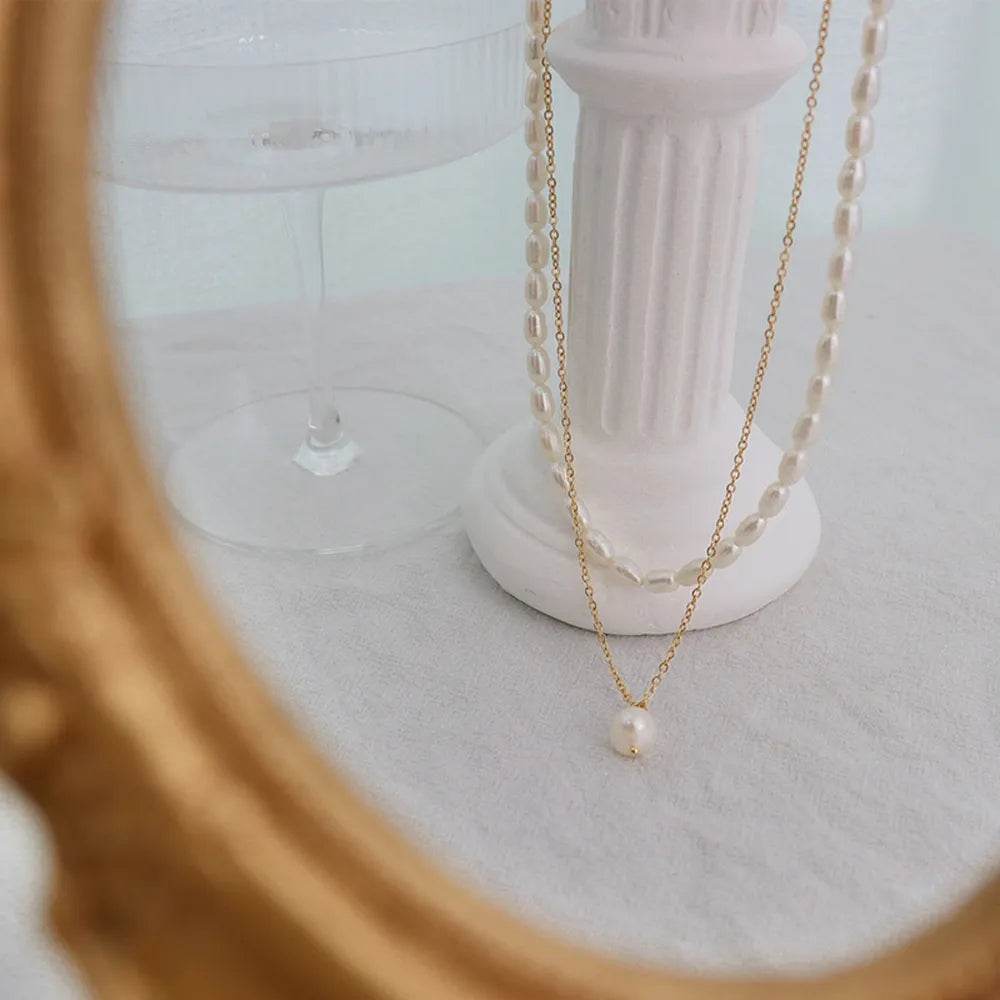 Double-Layered Freshwater Pearl Necklace - luxurift
