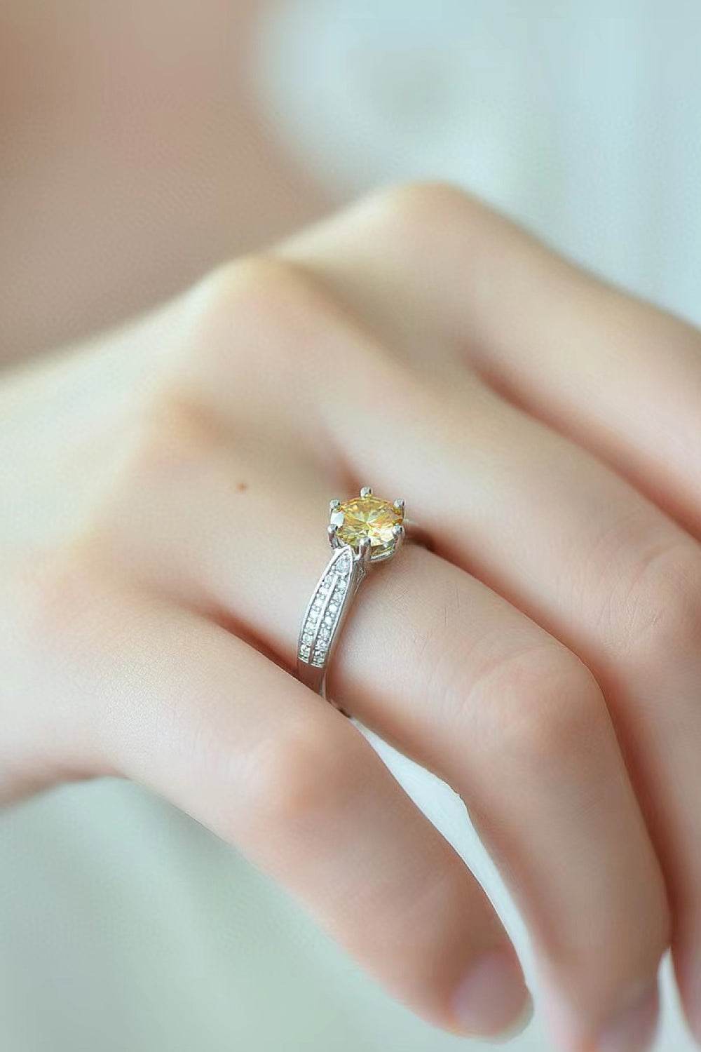 Living Your Life 3 Carat Moissanite 6-Prong Ring - luxurift