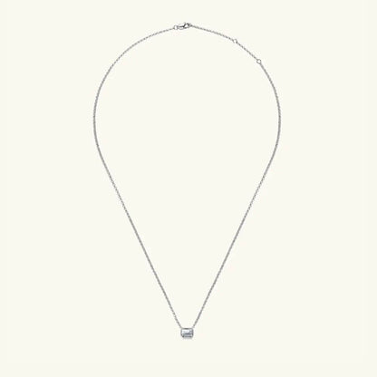 1 Carat Moissanite 925 Sterling Silver Pendant Necklace - luxurift