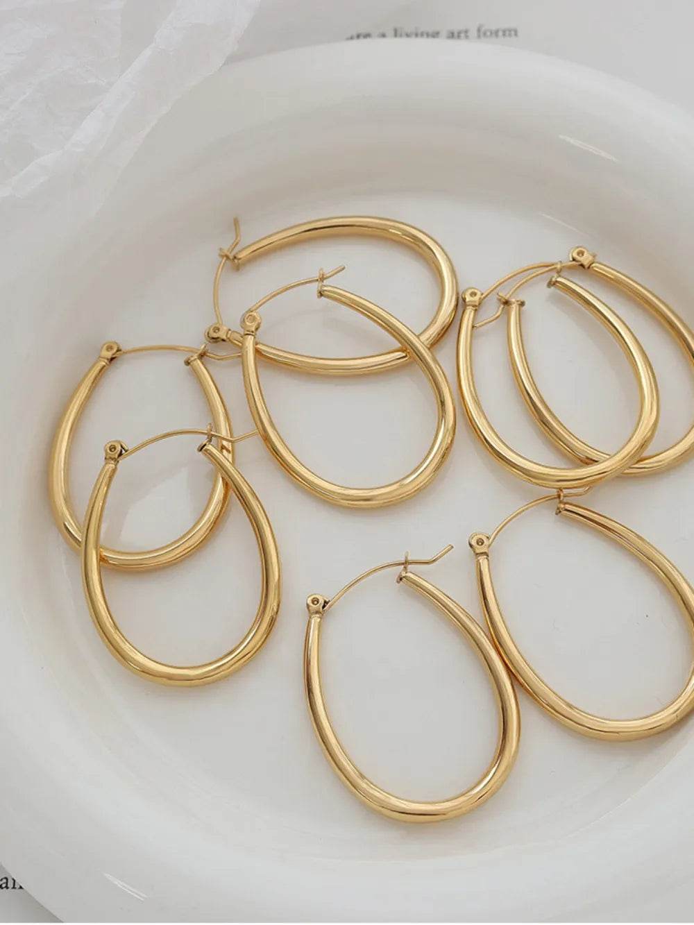 18K Gold-Plated Titanium Steel Earrings - luxurift