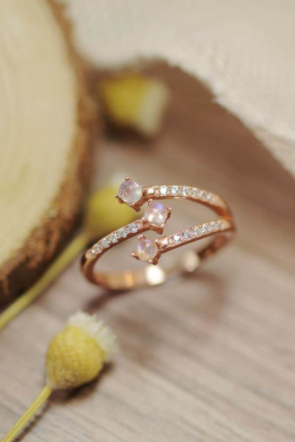 High Quality Natural Moonstone 925 Sterling Silver Ring - luxurift
