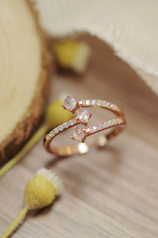 High Quality Natural Moonstone 925 Sterling Silver Ring - luxurift