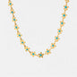 Titanium Steel Drip Oil Flower Necklace - luxurift