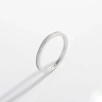 925 Sterling Silver Inlaid Zircon Ring - luxurift