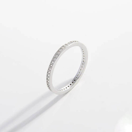 925 Sterling Silver Inlaid Zircon Ring - luxurift