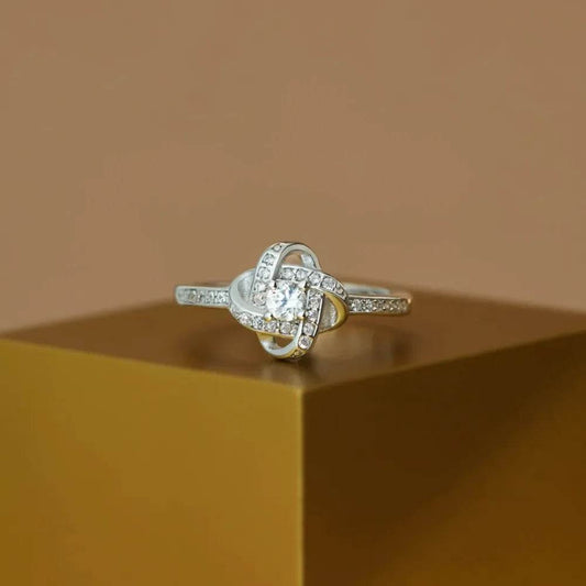 925 Sterling Silver Inlaid Zircon Ring - luxurift