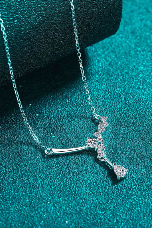 1 Carat Moissanite 925 Sterling Silver Necklace - luxurift