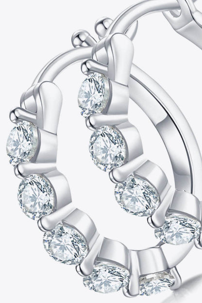 Adored 1 Carat Moissanite 925 Sterling Silver Earrings - luxurift