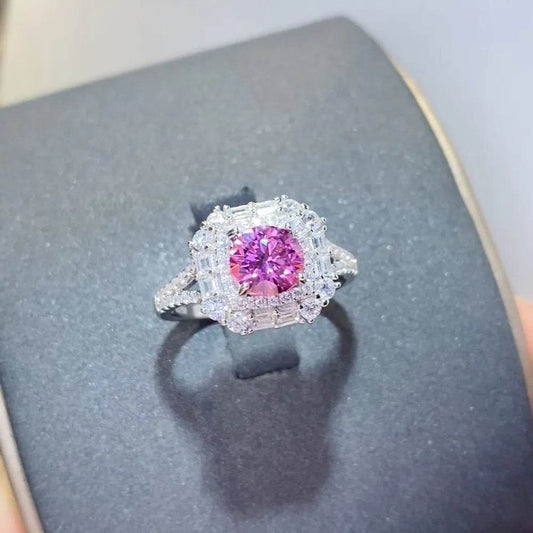 1 Carat Moissanite Zircon 925 Sterling Silver Ring - luxurift
