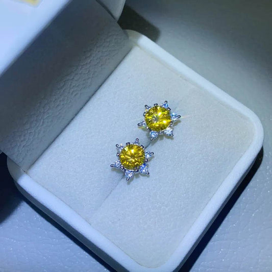 2 Carat Moissanite 925 Sterling Silver Stud Earrings - luxurift