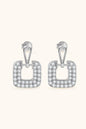 1.68 Carat Moissanite 925 Sterling Silver Drop Earrings - luxurift