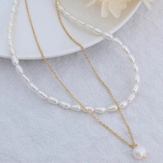 Double-Layered Freshwater Pearl Necklace - luxurift
